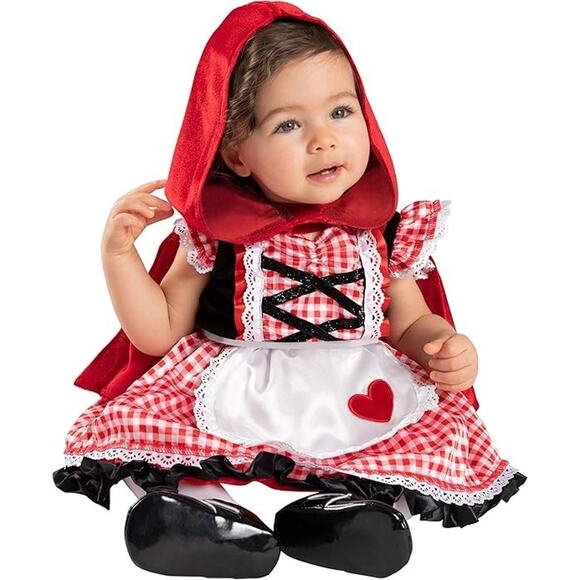 Spirit Halloween Baby Infant Little Red Riding Hood Halloween Costume 0-6 Months - Picture 1 of 12